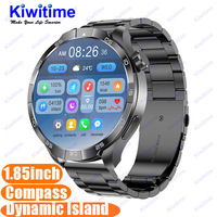 KIWITIME G4 Plus Smart Watch Men 2024 Wireless Charging Bluetooth Call NFC Heart Rate Monitor Fitness Activity Sports Smartwatch
