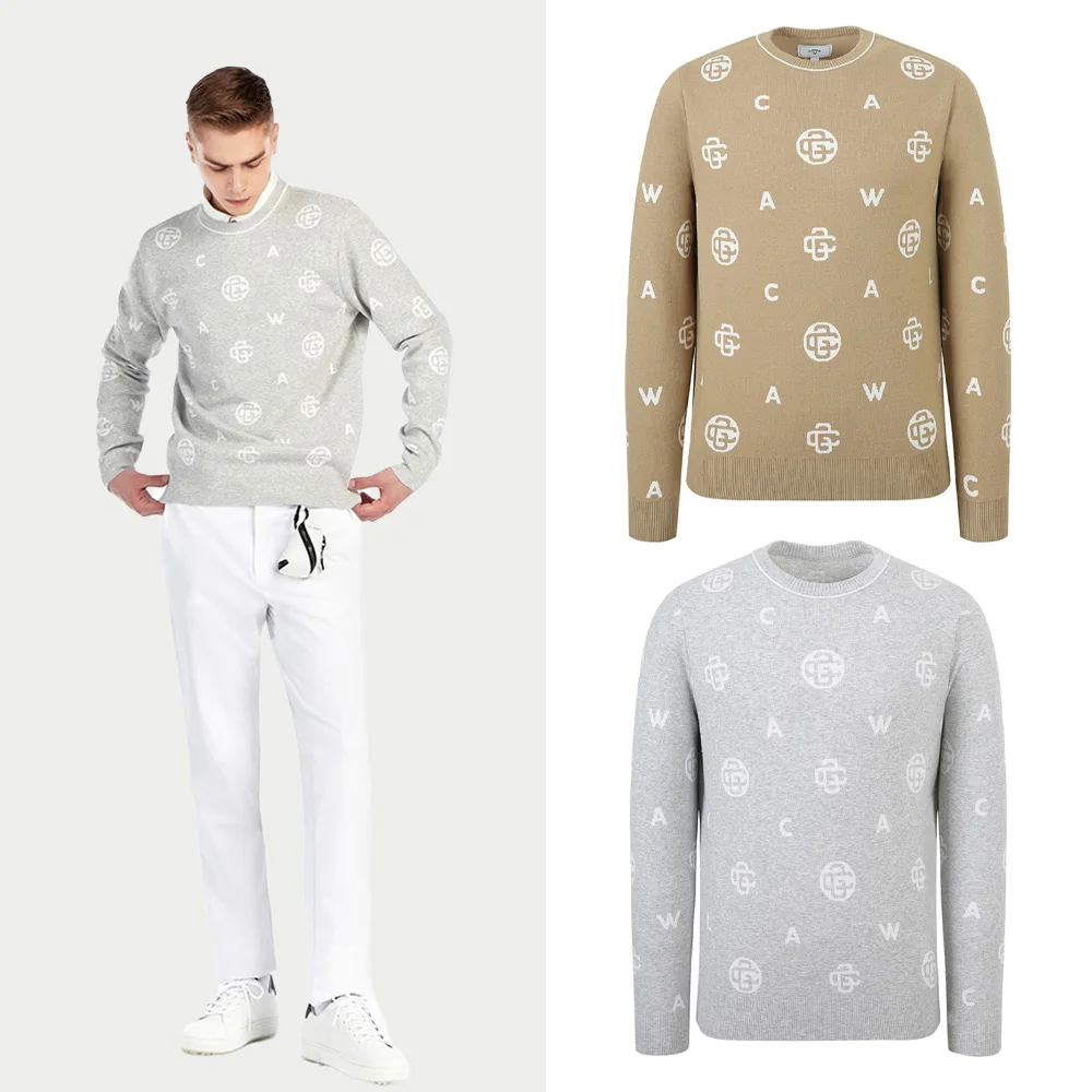 CALLAWAY New Men\'s Style! Luxury Autumn Knitted Sweater, Sports Warmth, Simple Style, Extraordinary Temperament, Golf!