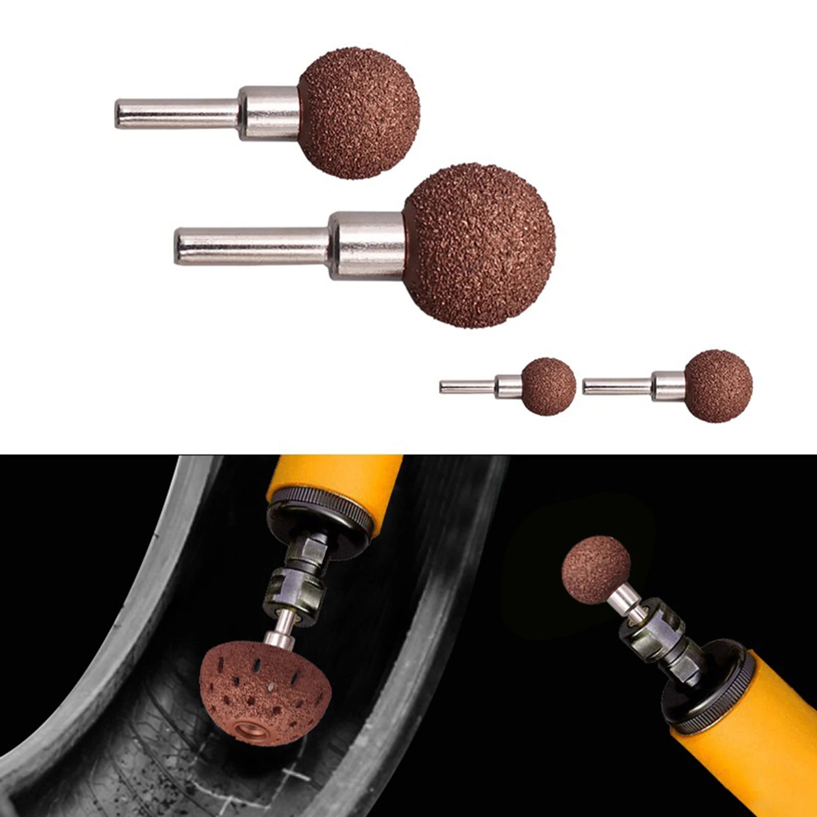 

22/25mm Tungsten Steel Material Round Rod Pneumatic Tire Grinding Head Grinding Wound / Tire Repair Tools For Sanding Machines