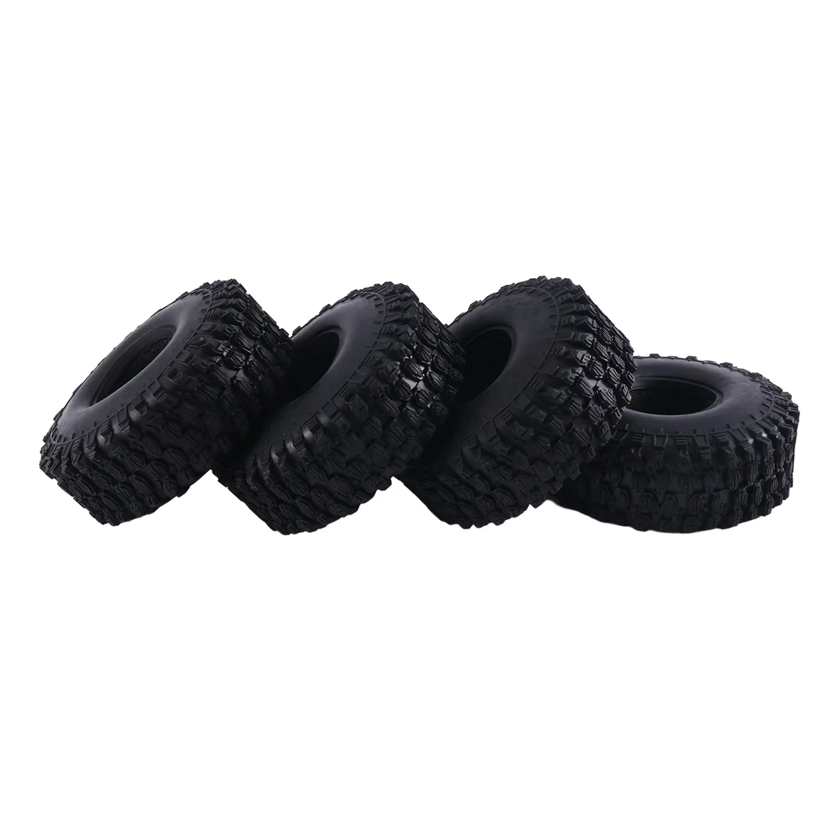 4 шт., 120 мм, 1,9 резиновая шина для 1/10 RC гусеничного автомобиля TRX4 D90 Axial SCX10 II III Wraith Redcat MST