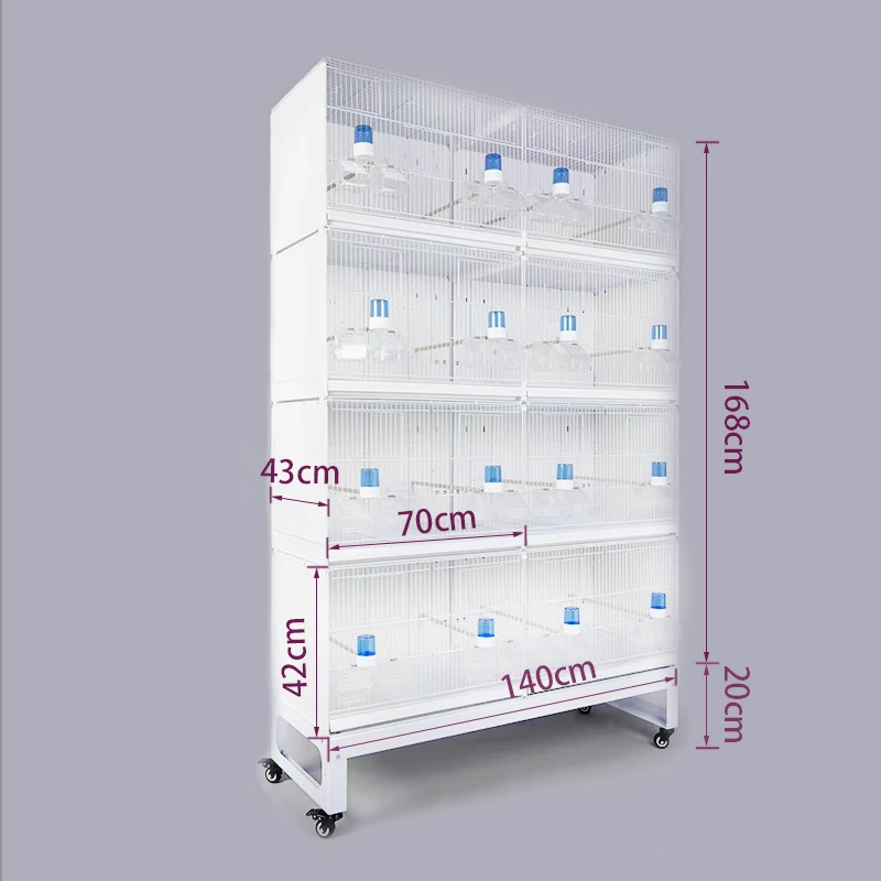 Heavy 70cm Stackable Breeding Aviary Bird Cage Professional Metal Parrot Cage for Multiple Birds