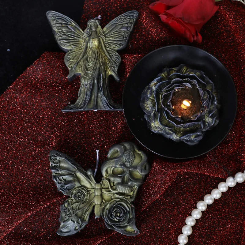 Lilin Aroma Suhu Rendah untuk Suasana Romantis & Dekorasi Pesta  Campuran Minyak Esensial Vanila & Amber, Lilin Kedelai Aman dengan Dekorasi