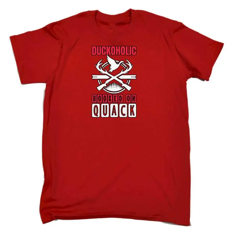 

Duckoholic Hooked On Quack Mens Funny Novelty T Shirt