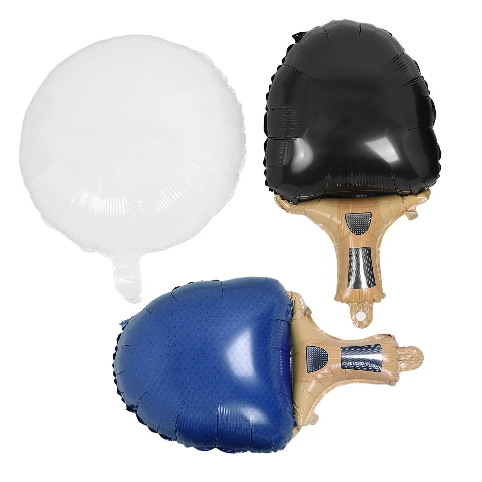 

3pcs Table Tennis Racket Ball Balloons Sports Party Decorations Birthday Child Gathering Foil Balloons Set Photo Props Easy