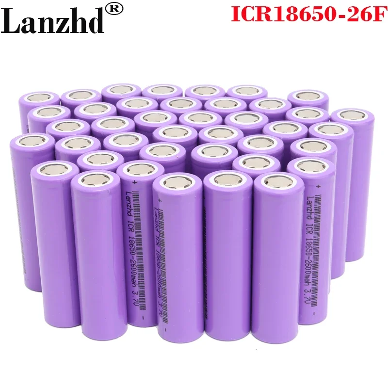 

40 PCS 5C Power battery 18650 batteries lithium 2600mah Li-lon 3.7V battery for Electric drill Toy Electronic cigarettes