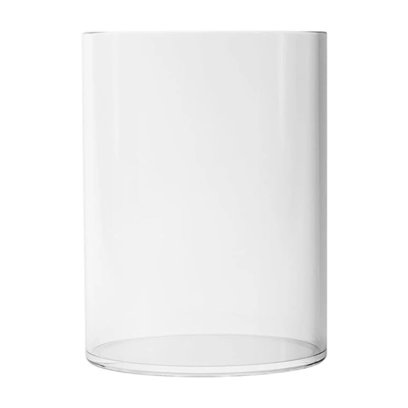 حامل أقلام أكريليك مستدير، كوب قلم رصاص من الأكريليك الشفاف، منظم مكتبي موفر للمساحة لملحقات تخزين مكتب المكتب