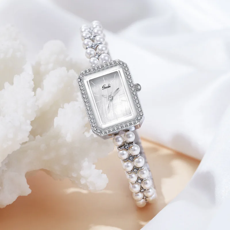 Goldie Light Luxury Bead Bracelet for Women's Watch, niche and high-end, quartz watch, creative and high aesthetic value