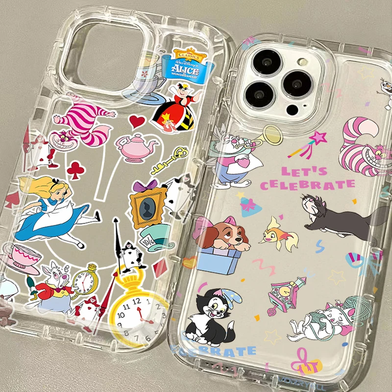 Disney Princess Queen Alice Case for Samsung Galaxy S24 Ultra S23 S22 S21 FE S20 Plus Note 20 10 Pro A34 A54 A33 A53 Clear Cover