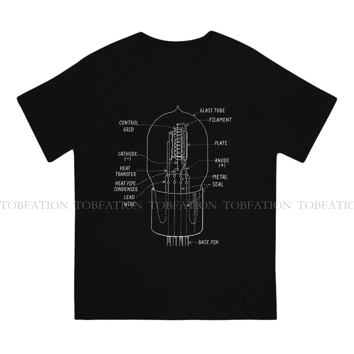 Engineer Electrical Electrician Crewneck TShirts Vintage Vacuum Tube Distinctive Homme T Shirt Hipster Size S-6XL