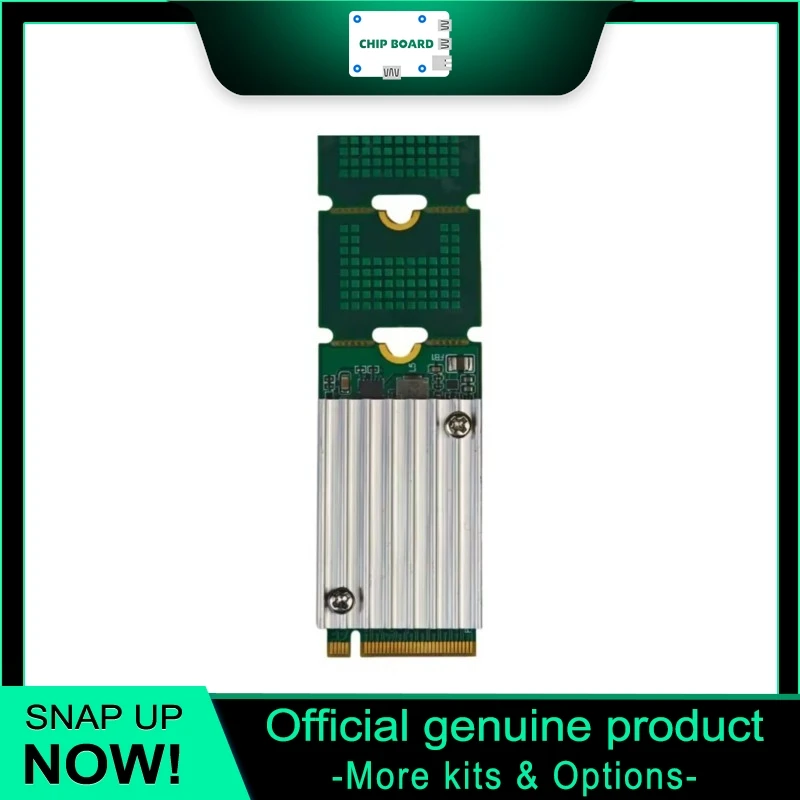 Hailo-8 M.2 Edge AI Accelerator, 26TOPS Industrial PCIe Computing Card, Integrated Heat Dissipation