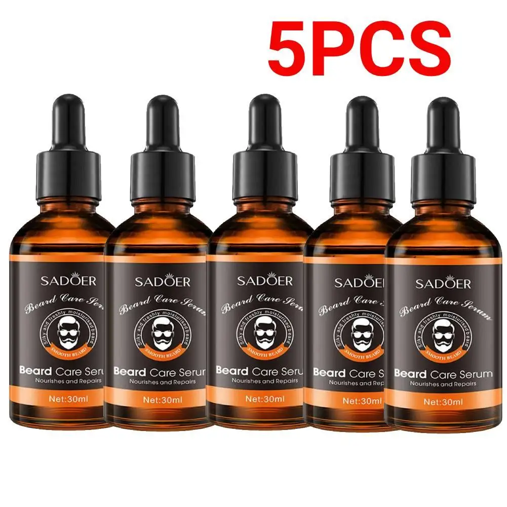 5pcs/lot Beard Care Essence Man Original Beard Oil Hydrates And Moisturizes Beard Care Beard Accessories