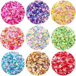 50g mieszane gliny zraszacze perły Rhinestone polimerowy kwiatem owocowym kromka DIY Slime Shaker karty napełniania akcesoria ozdobne statki