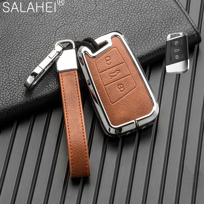 Car Romote Key Case Cover Shell For VW Volkswagen Passat B8 Tiguan Magotan Golf 8 MK8 2020 For Skoda Kodiaq Superb A7 For Seat