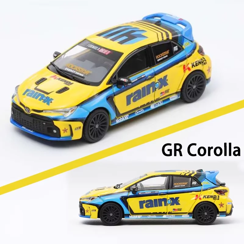 先行販売 SHADOW 1:64 スケール GR カローラ 合金製シミュレーションカーモデル コレクション デコレーション ホリデーギフト おもちゃ 記念品 静態ディスプレイ