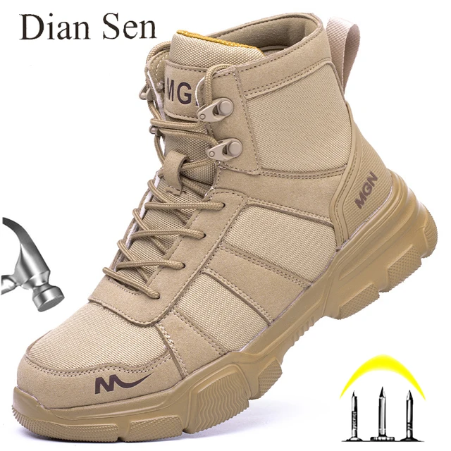 Buty robocze niezniszczalne obuwie ochronne męskie buty ze stalowymi noskami odporne na przebicie trampki damskie antypoślizgowe obuwie robocze męskie buty taktyczne