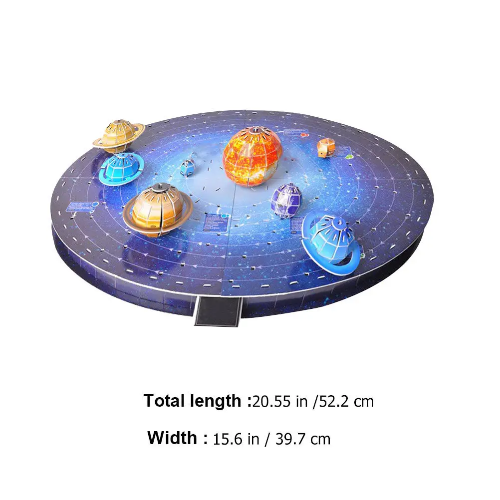 1Set System Puzzle Space 8 Planets Educational Creative Puzzle for Kids Parent-Child Interaction Color Learning
