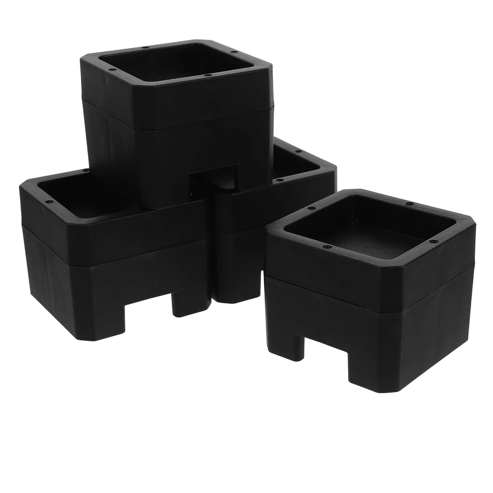 

4pcs Bed Leg Silicone Anti-Slip Furniture Supports Height Increase Storage Space Floor Protection Bed Risers Chair Leg Risers