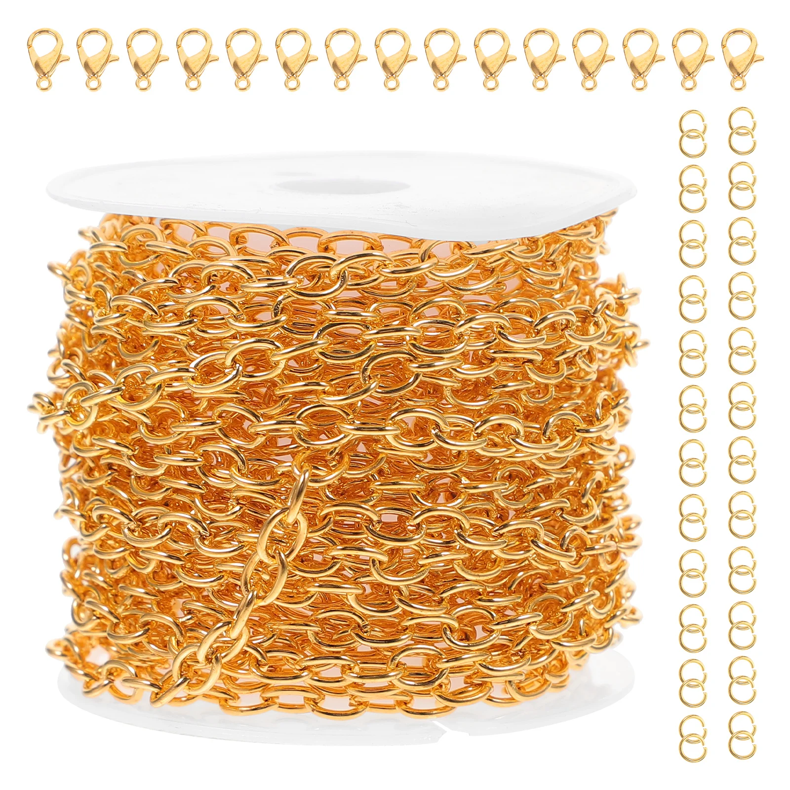 

Golden Cross Chain Material Pack for Necklace Making Diy Jewelry Chains Jewellery Iron