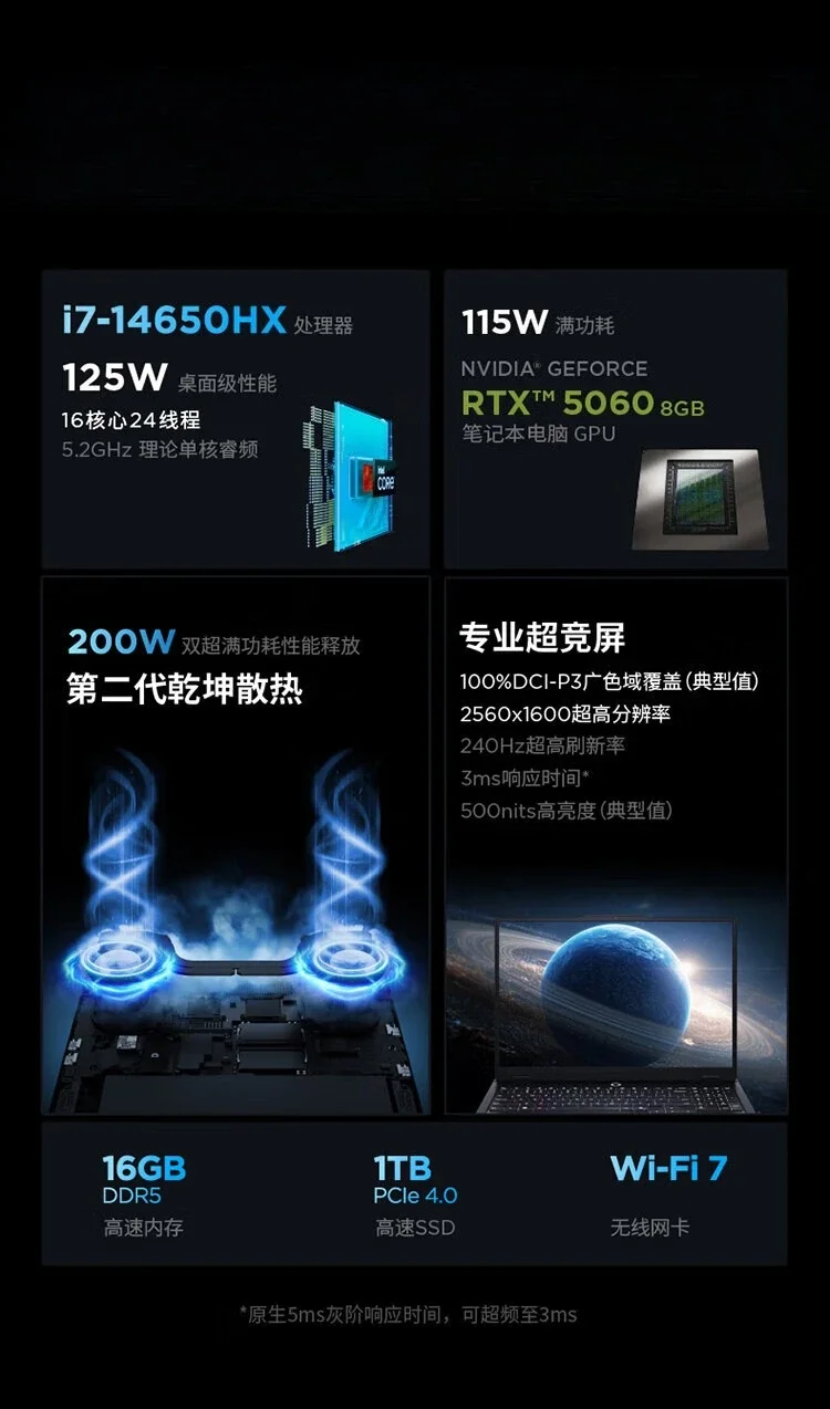 16-дюймовый игровой ноутбук для киберспорта i9, дополнительная модель Shu, 2025 г., 16-ядерный i7 16G 1T