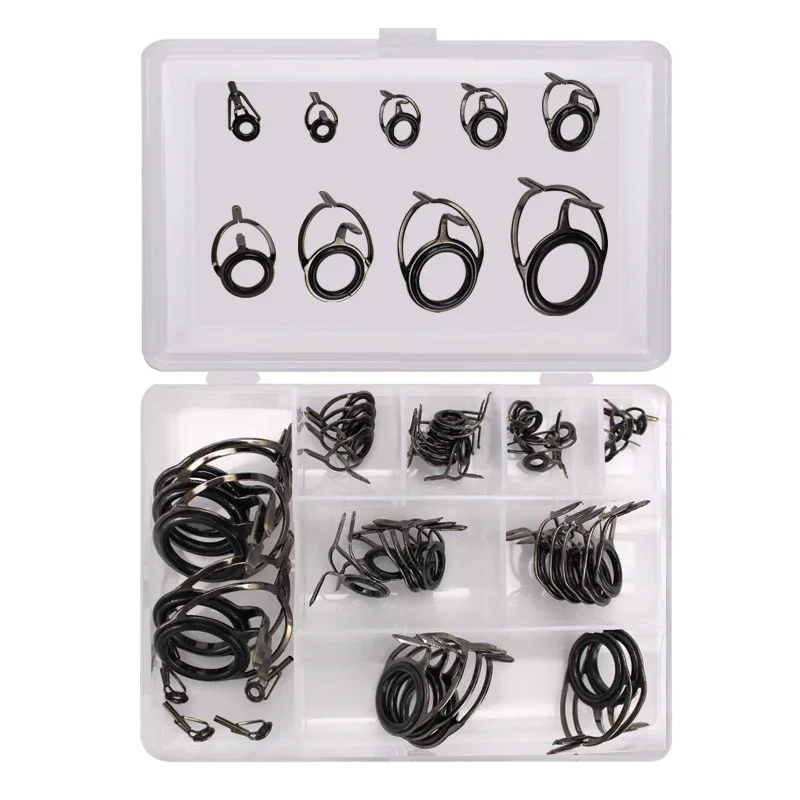 

Fish Box Fishing Rod Guide Rings Metal Reinforcement Guide Rings Repair Kit Pcs Fishing Rod Guide Rings Fix Kit