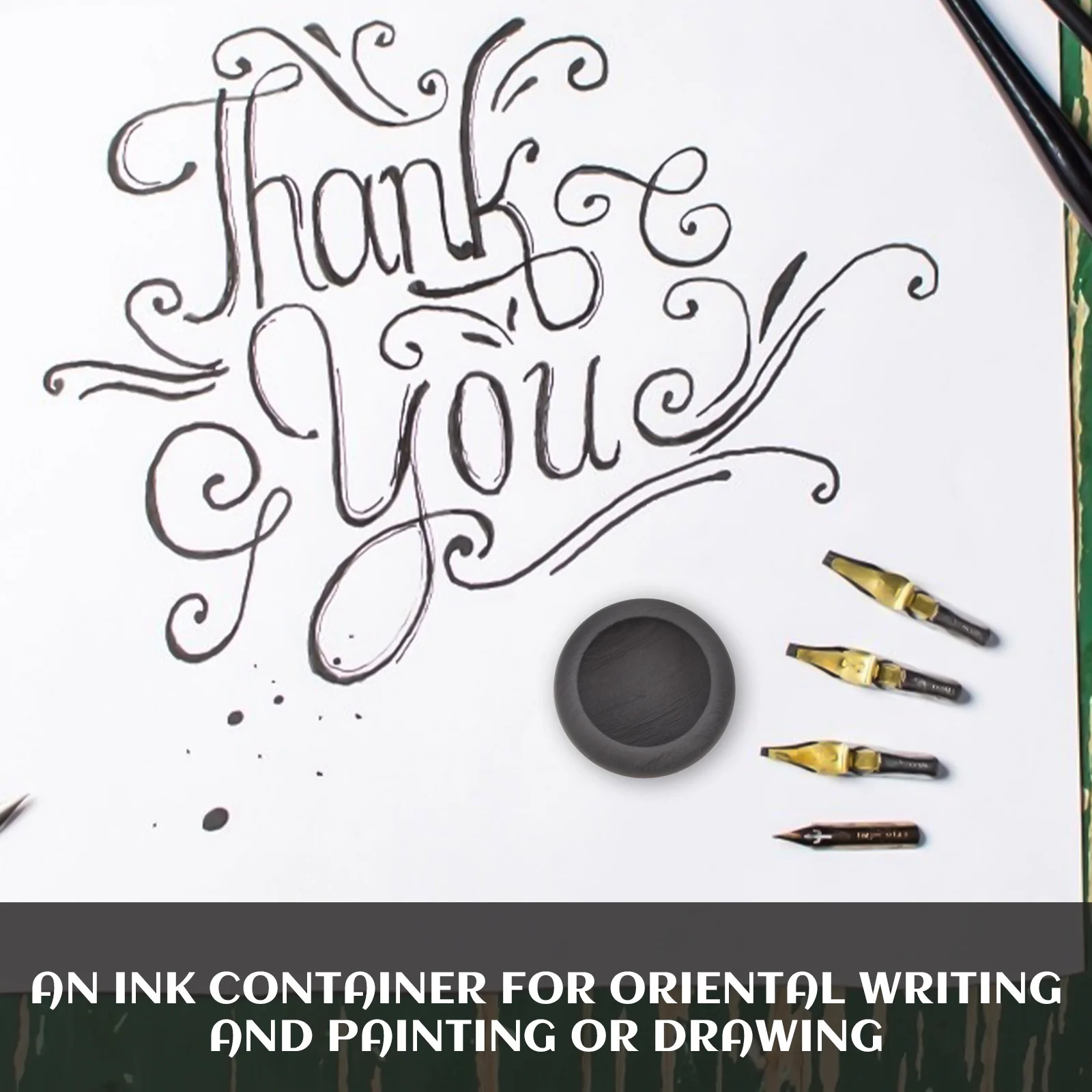 

1Pcs Mini Calligraphy Inkstone Practical Durable Traditional Chinese Ink Grinding Stone Painting Ink Plate Students Inkstone