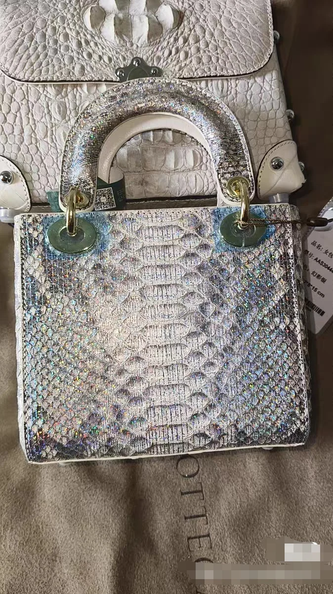 

2026 New Snake Leather Lady's Handbag Fashion Genuine Leather Women's Shoulder Bag Large Capacity Crossbody Bag 45