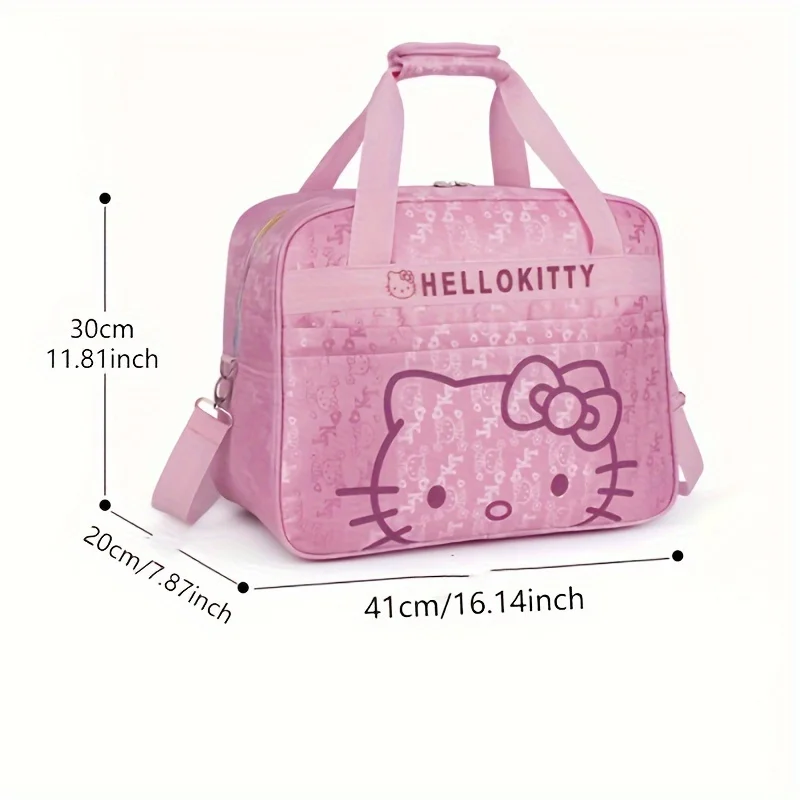 Hello kitty cat travel bags Cute Messenger luggage bag travel bag Cartoon portable shoulder bag Mummy bag for women Big size Toy