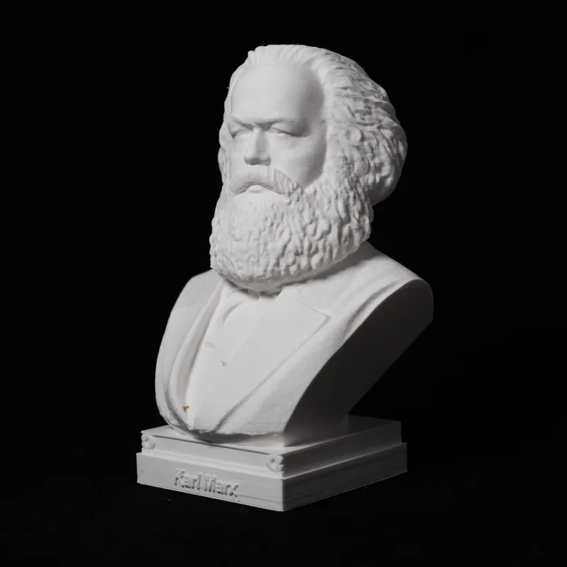 Karl Marx ornaments statue hand model decoration bust crafts great man portrait desk desk, 3D printing PLA plastic