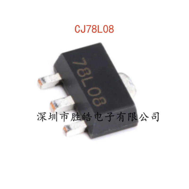 

(10PCS) NEW CJ78L08 3% 0.1A/9V/0.6W Linear Voltage Regulator Circuit Chip SOT-89 CJ78L08 Integrated Circuit