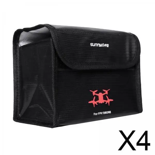 

Fireproof Lipo Battery Charging Bag Storage Protection Case Explosionproof Safe Organizer for DJI FPV Drone Goggles V2