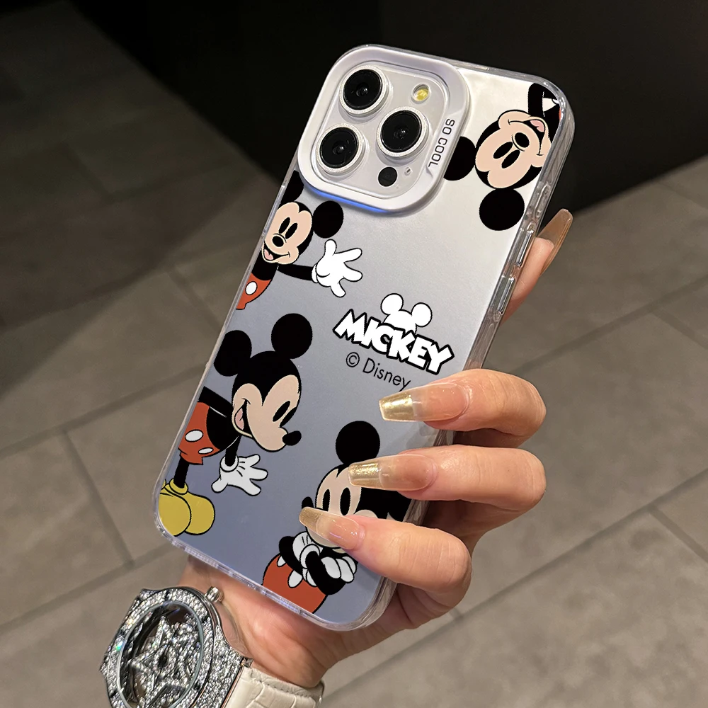 Lovely Mickey Minnie Phone Case for Samsung Galaxy A73 A72 A71 A55 A54 A53 A52 A51 A33 A32 A23 A14 A12 4G 5G Colorful Hard Cover