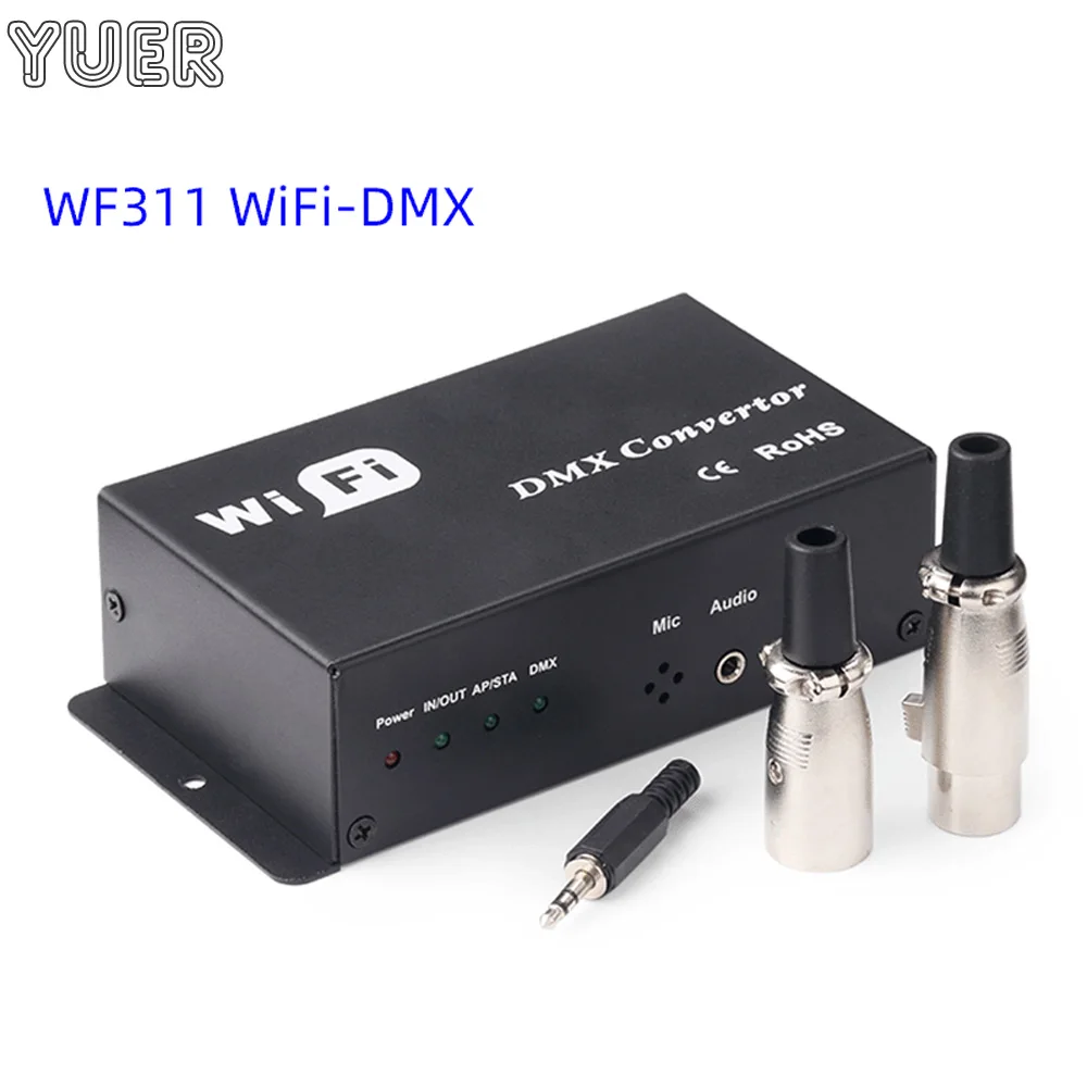 WiFi DMX512 Controller Android or IOS System Wifi APP Control Par Light Stage Moving Head Light Beam Strobe Effect Lamp DJ Disco