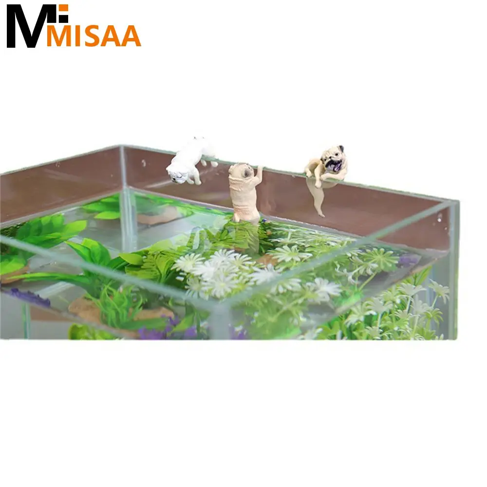 Fish Tank Creativity Fashion Durable Portable Aquarium Landscaping Simple Cute Practical Pet Doll Beautiful Ornaments The Dog