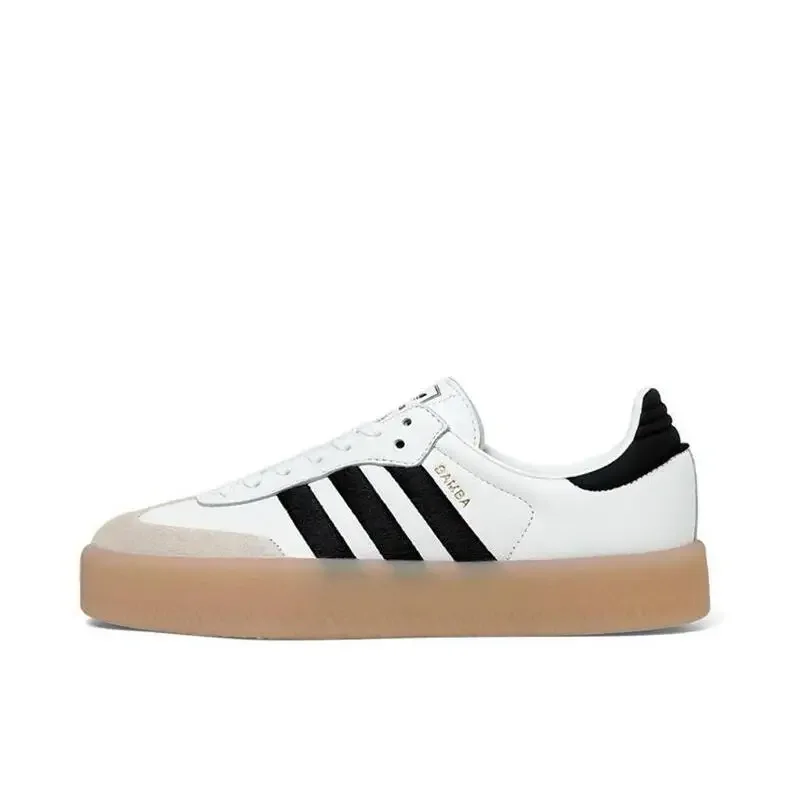 Adidas Originals Sambae Men's and Women's Skateboarding Shoes Simple, Versatile, Anti Slip, Wear Resistant Black/White