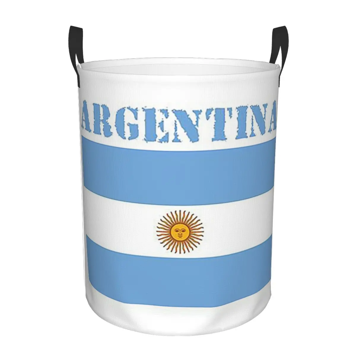 

Argentina Flag Foldable Laundry Baskets Dirty Clothes Home Organizer Large Waterproof Bucket For Home Kids