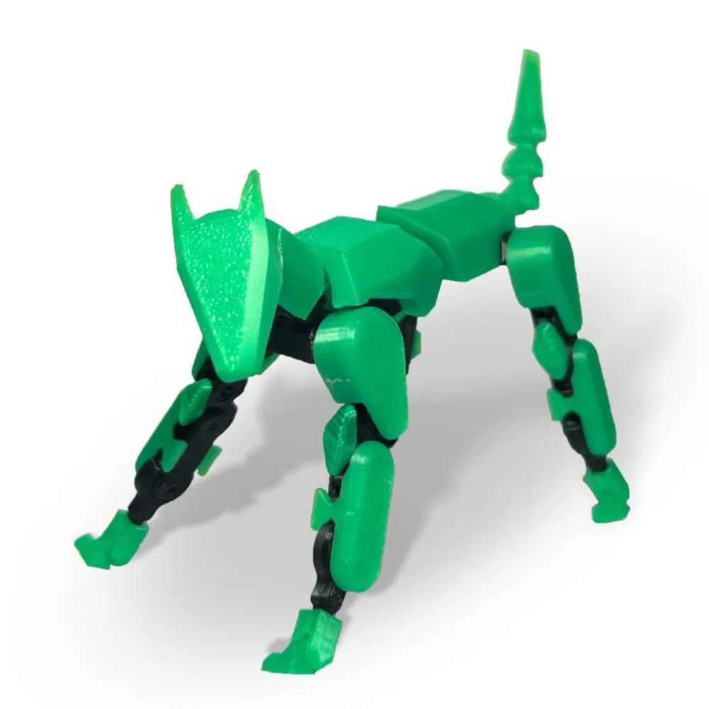 3D Impresso Cão Mecânico Montado Animais de Estimação, Brinquedos Anime, Action Figures, Robô Shapeshift Móvel, Manequim Modelo Presentes