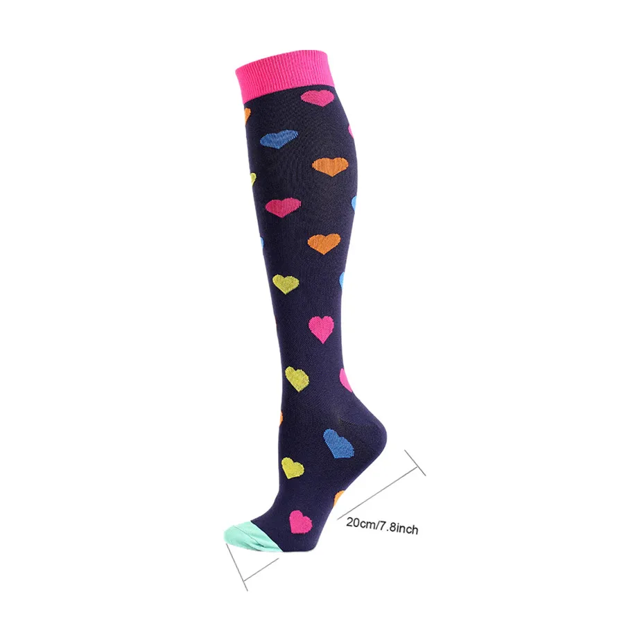 5pairs All Purpose Athletic Compression Socks For Men Women Cycling Yoga Basketball Hiking Exercise