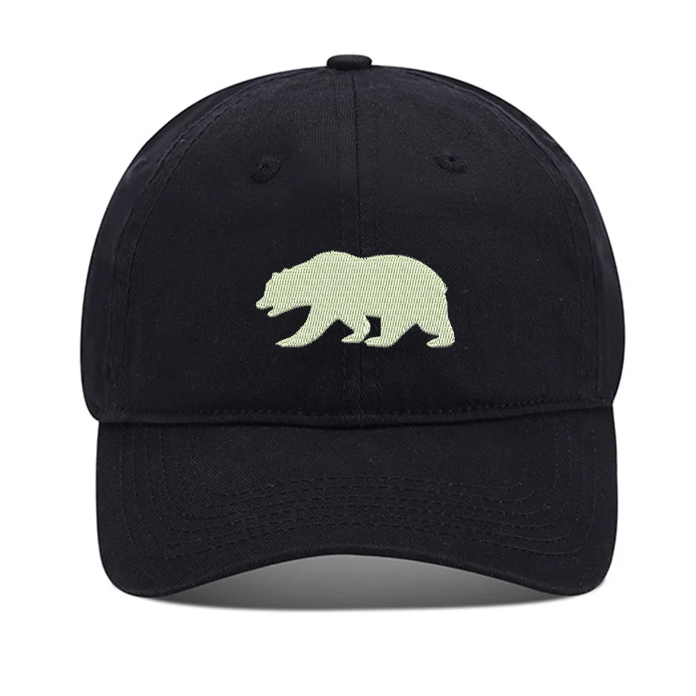 

Lyprerazy Baseball Caps California Bear Unisex Embroidery Baseball Cap Washed Cotton Embroidered Adjustable Cap