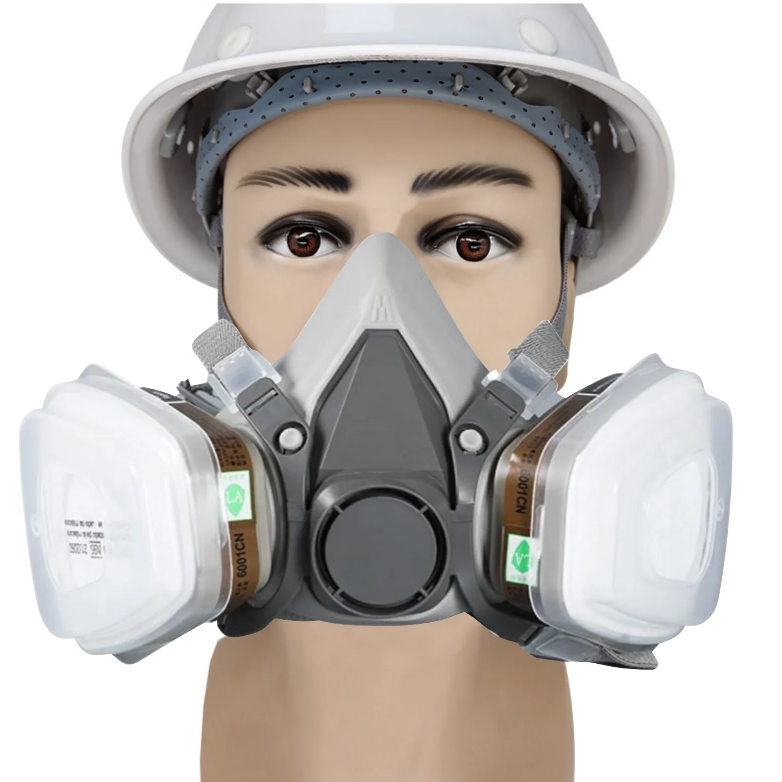Chemical 6200 Gas Mask Manufacturer Safety Full Face Gas Mask High Efficiency Carbon Particle Filter Box