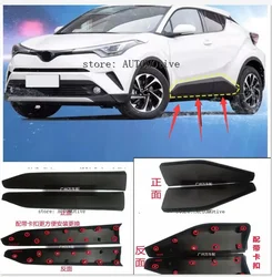 2018-2021 for Toyota CHR C-HR Rear Bumper Sill Protector plated  body side moldings side door decoration 1PCS