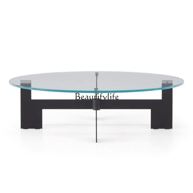 Atmospheric Tempered Glass Coffee Table Living Room Sofa Side Table Tea Table