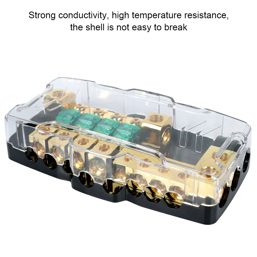 Fusibili di distribuzione multifunzionali blocco scatola per auto RV Camper 12V 24V LED Car Audio Stereo portafusibili per la spaccatura di potenza