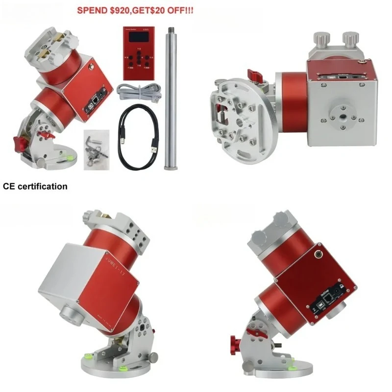 

Dual Dovetail Saddle, Wired Hand Controller, WiFi/Bluetooth for Deep Sky Imaging