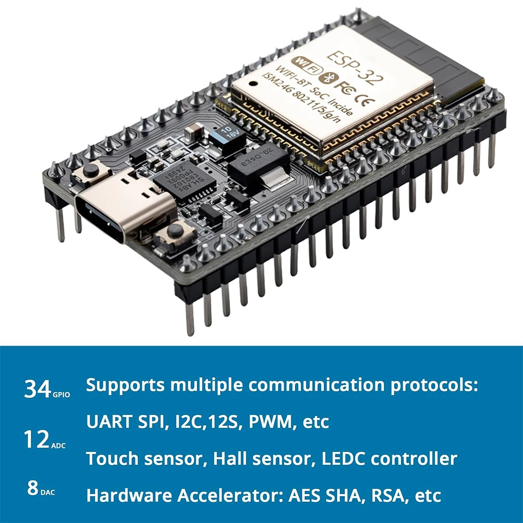 ESP32S ESP32 Type-C開発ボード 2.4GH - Smart Home Arduino のレビューと価格