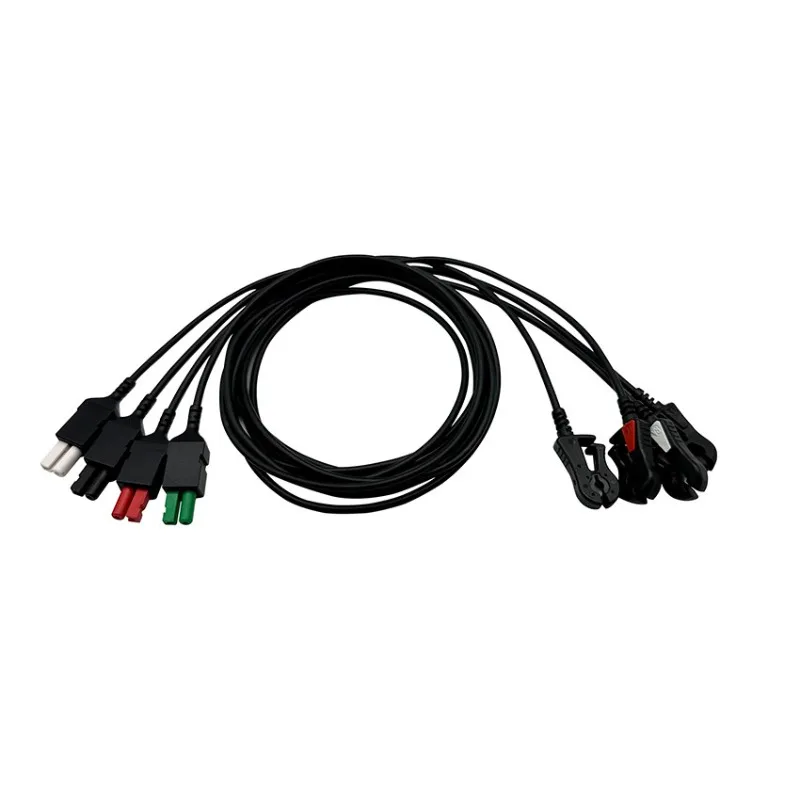 4 Lead ECG Cable Non Radiopaque Wire Fit Model 7800 7600 590442 For X Ray CT Medical Diagnostic Equipment