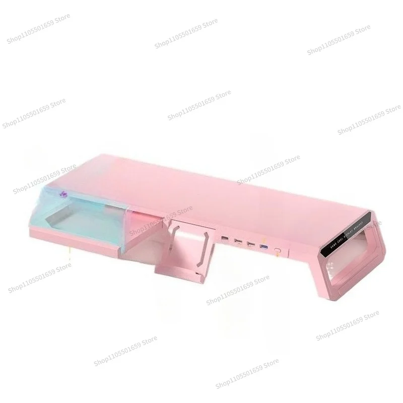 For monitor heightening rack with usb office station desktop computer screen heightening rack with drawer storage desktop