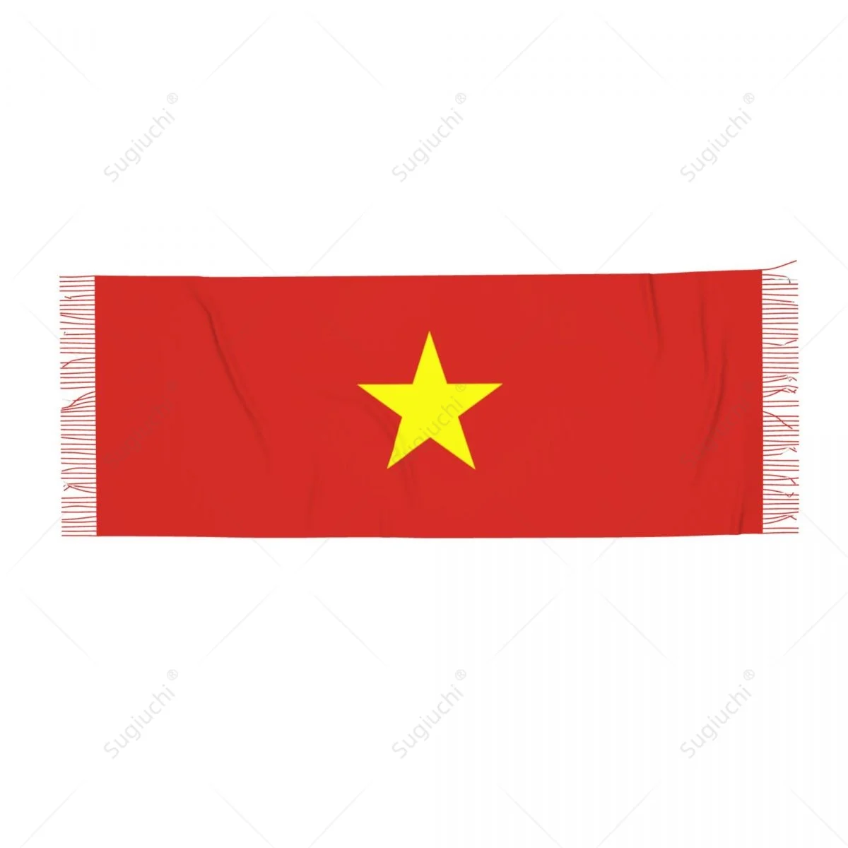 Vietnam Flag Vietnamese Scarf Pashmina Warm Scarves Shawl Wrap Hijab Spring Winter Multifunction Unisex