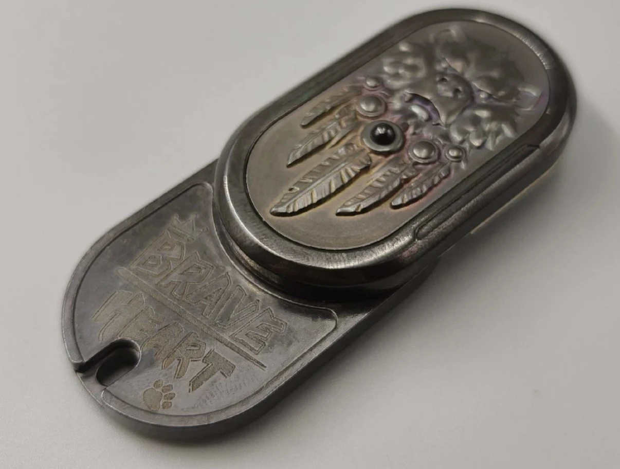Używana naszywka EDC TK Zirconium Bear Patch+Third Generation Zirconium Dog Body fidget slider Zabawki dekompresyjne