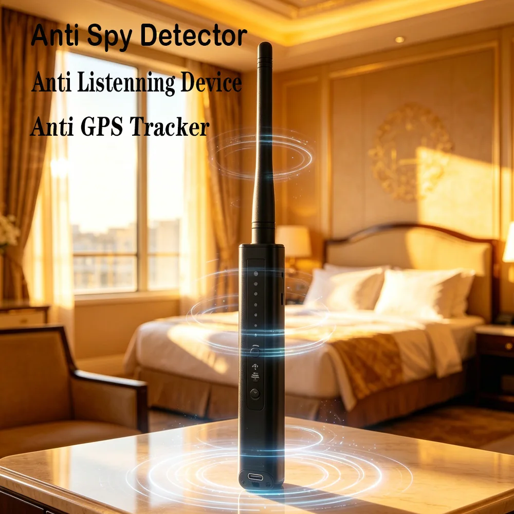 Anti-Spy Detector Wireless RF Signal Spy Camera Detect GSM Audio Finder GPS Locator Tracker Hotel Scan Anti Candid Spy Gadgets