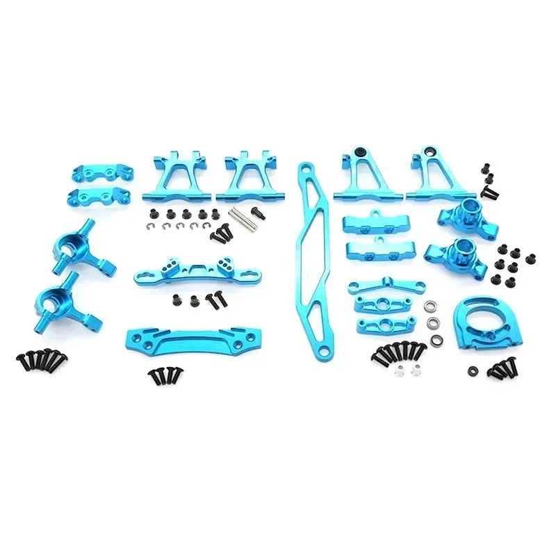 Kit de accesorios de modificación de Metal, brazos de suspensión, nudillo de dirección para Tamiya TT02 TT-02 1/10 RC, piezas de mejora de coche